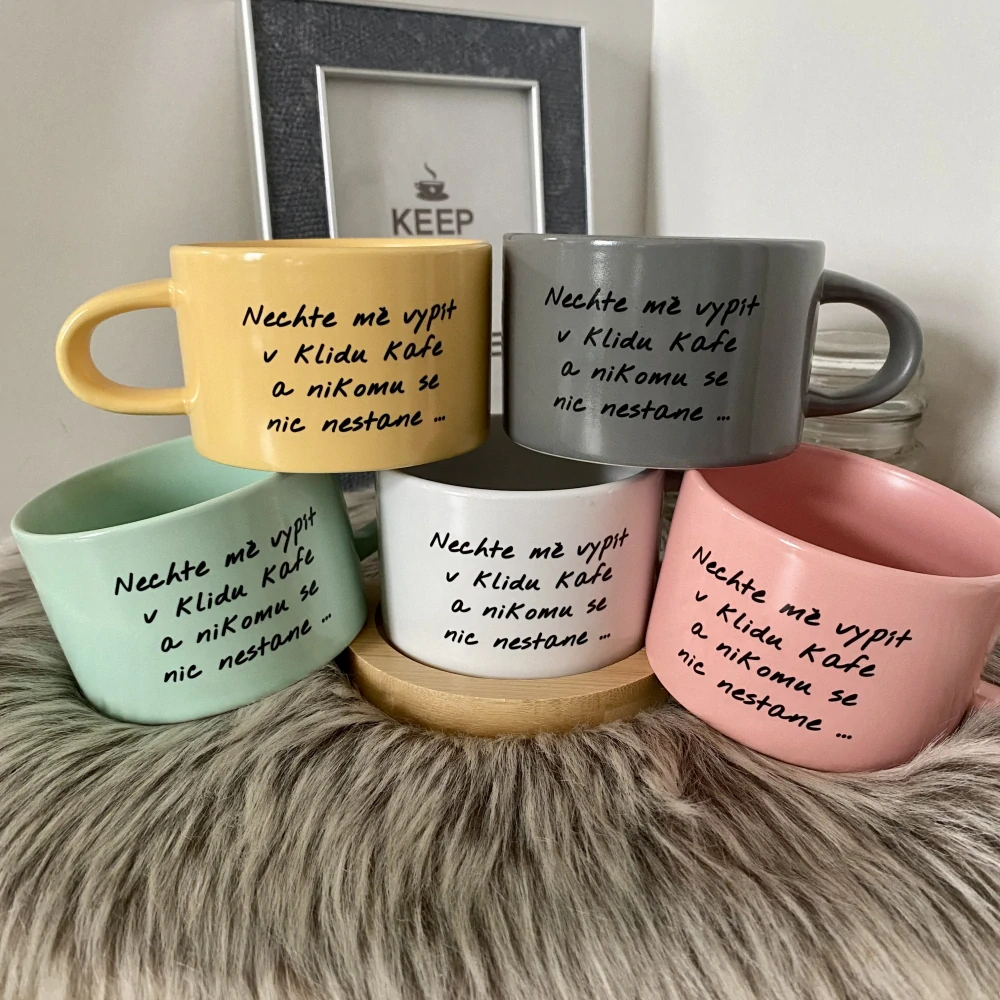 Hrnek makronka Nechte mě v klidu vypít kafe ... - NOVÝ DESIGN