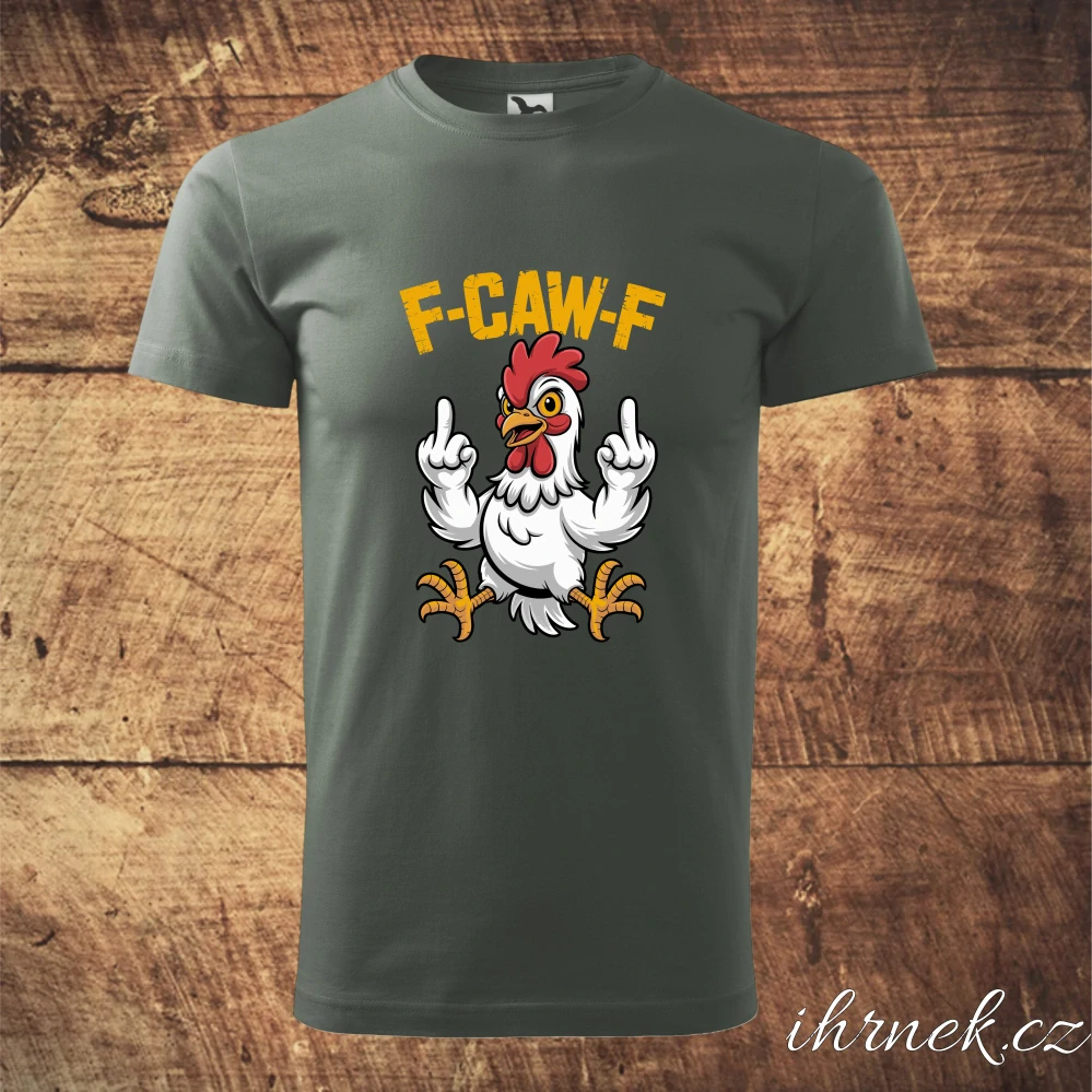 Tričko pánské F-CAW-F v.2 - tmavá břidlice - pánské L