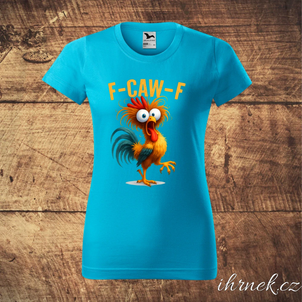 Tričko dámské F-CAW-F v.1 - tyrkysová - dámské M