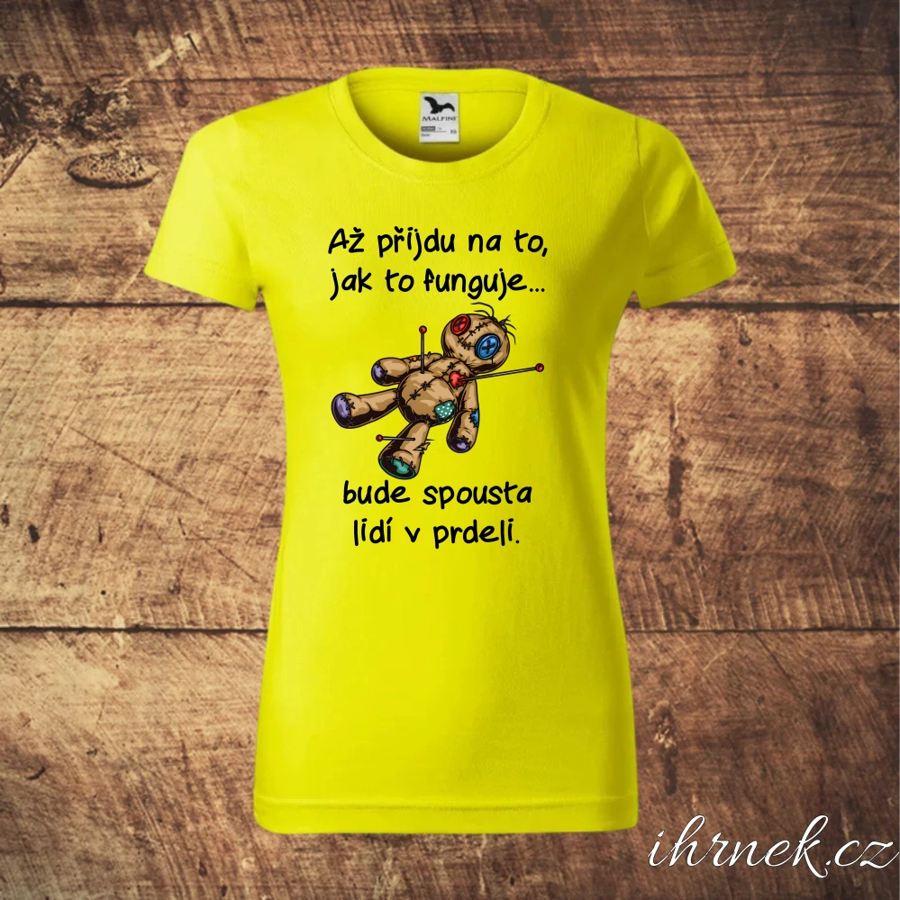 Tričko dámské Až přijdu na to, jak to funguje - černá - dámské 2XL