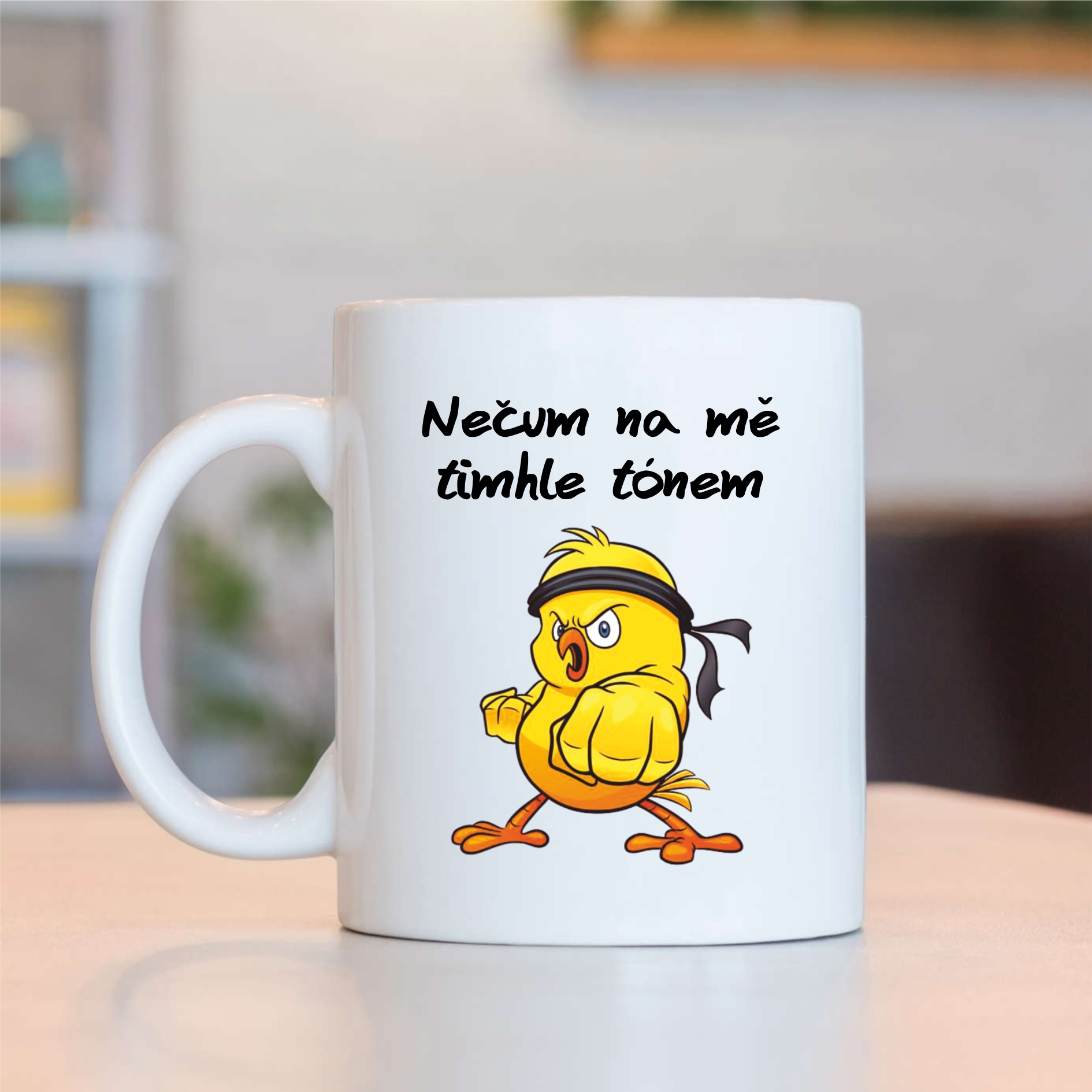 Hrnek Nečum na mě tihle tónem - nosorožec