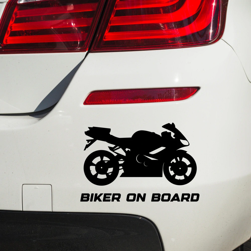 Samolepka Biker on board v.2 - více velikostí a barev