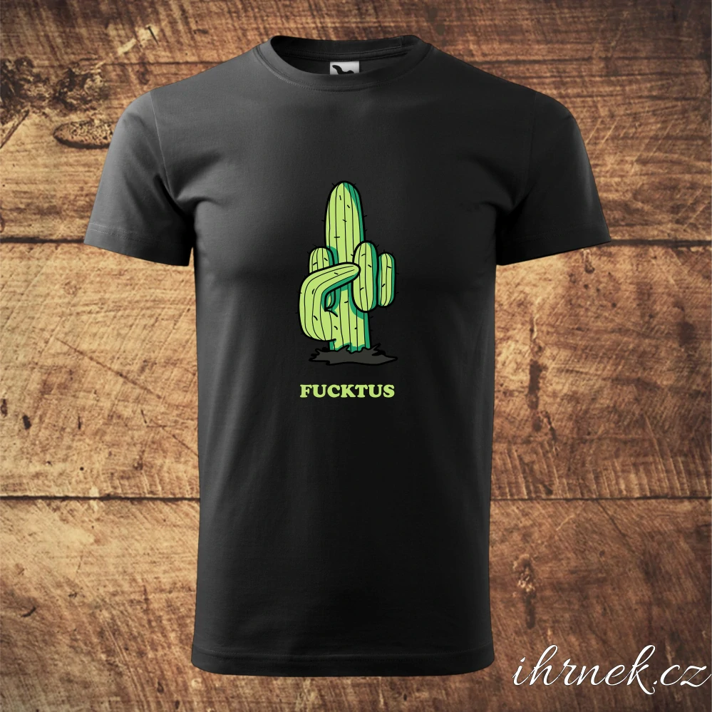 Tričko pánské Fucktus - černé - pánské L
