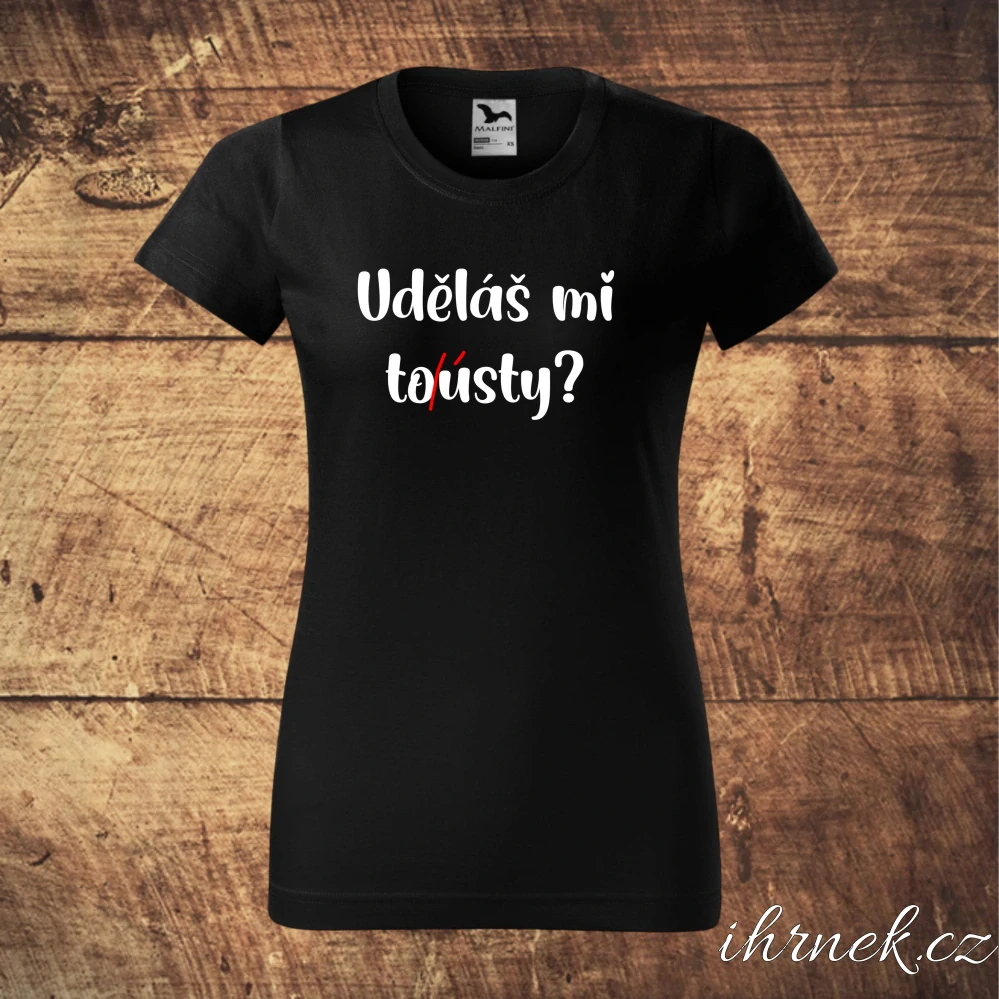 Tričko dámské Uděláš mi tousty? - fialová - dámské 2XL