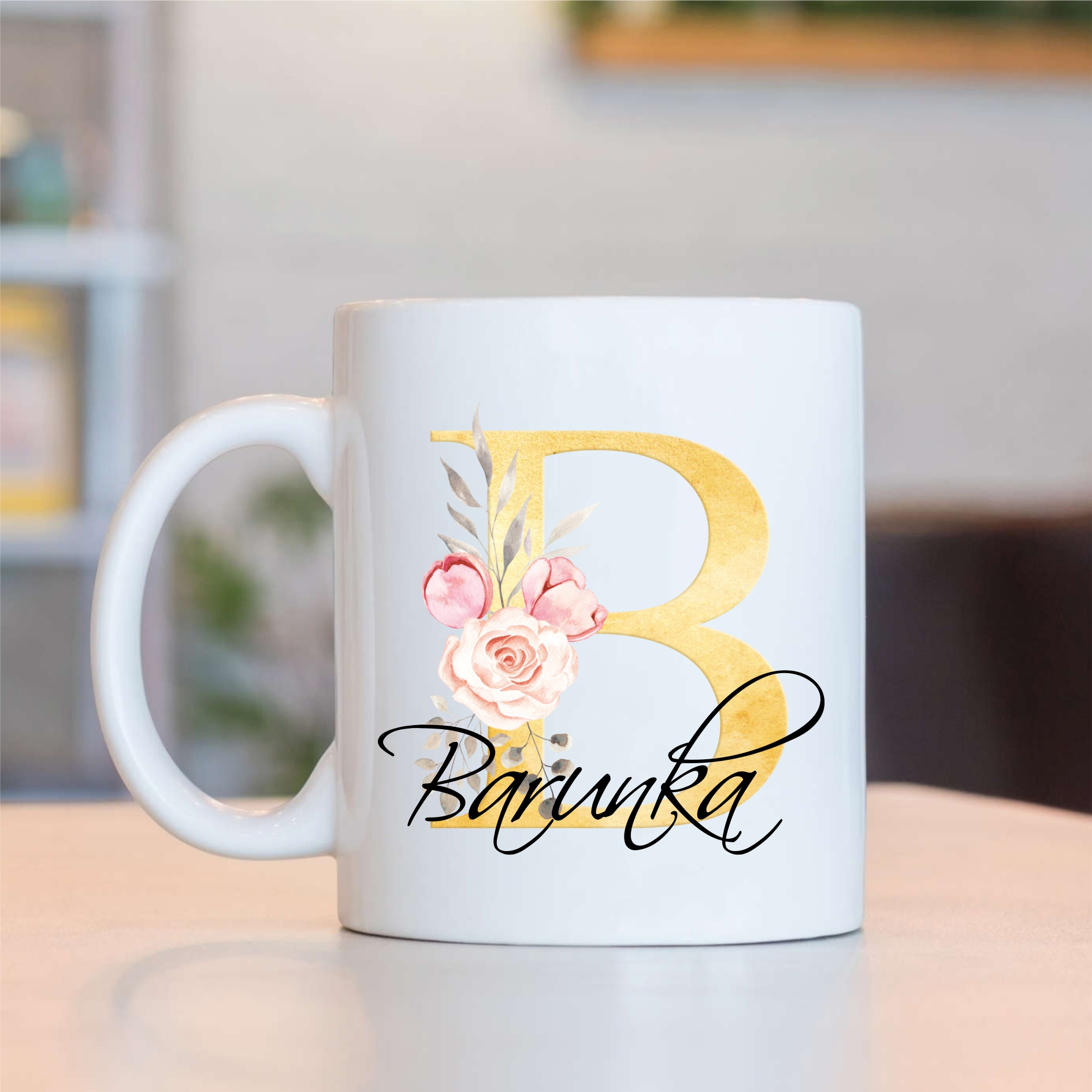 Hrnek se jménem - písmeno B zlaté