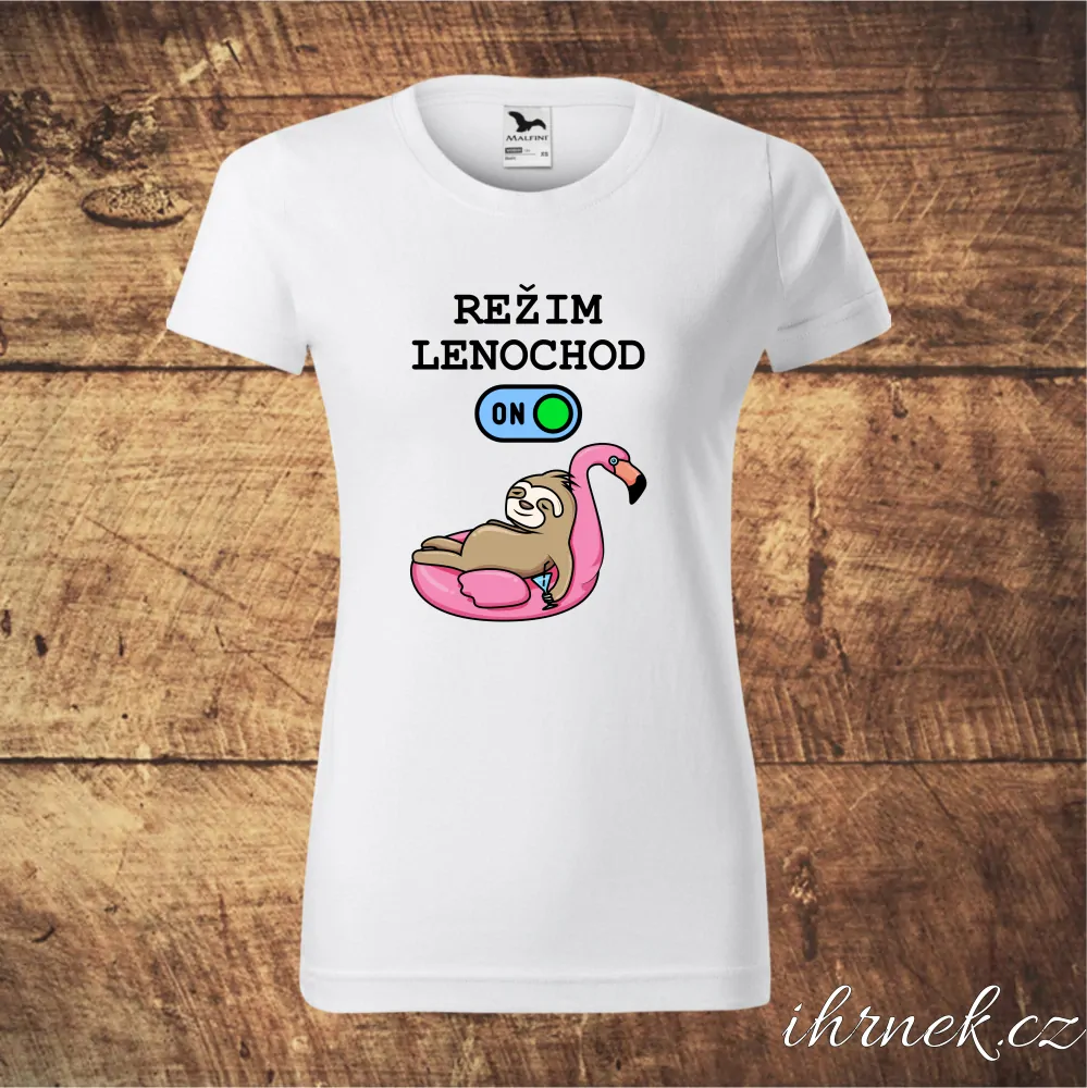Tričko dámské Režim Lenochod - více variant - varianta 2 - černá - dámská 2XL