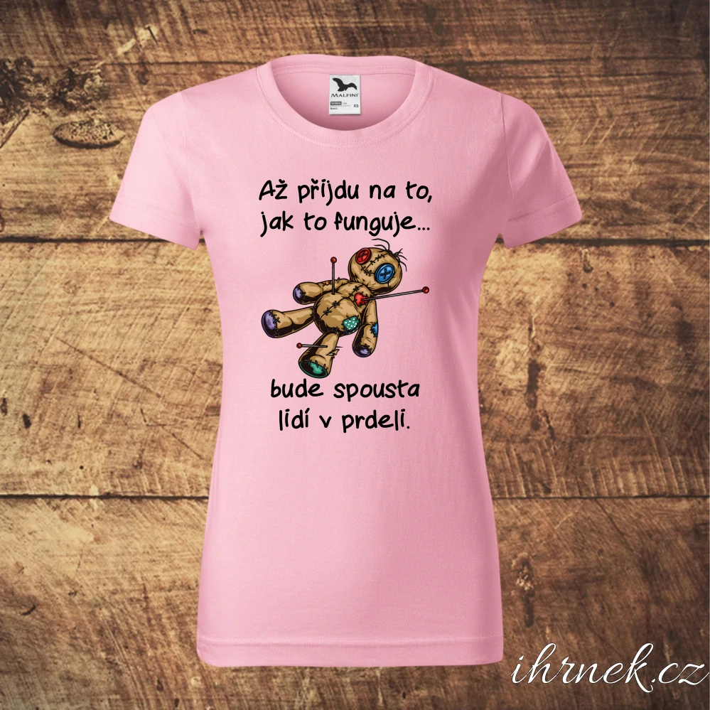 Tričko dámské Až přijdu na to, jak to funguje - černá - dámské 2XL