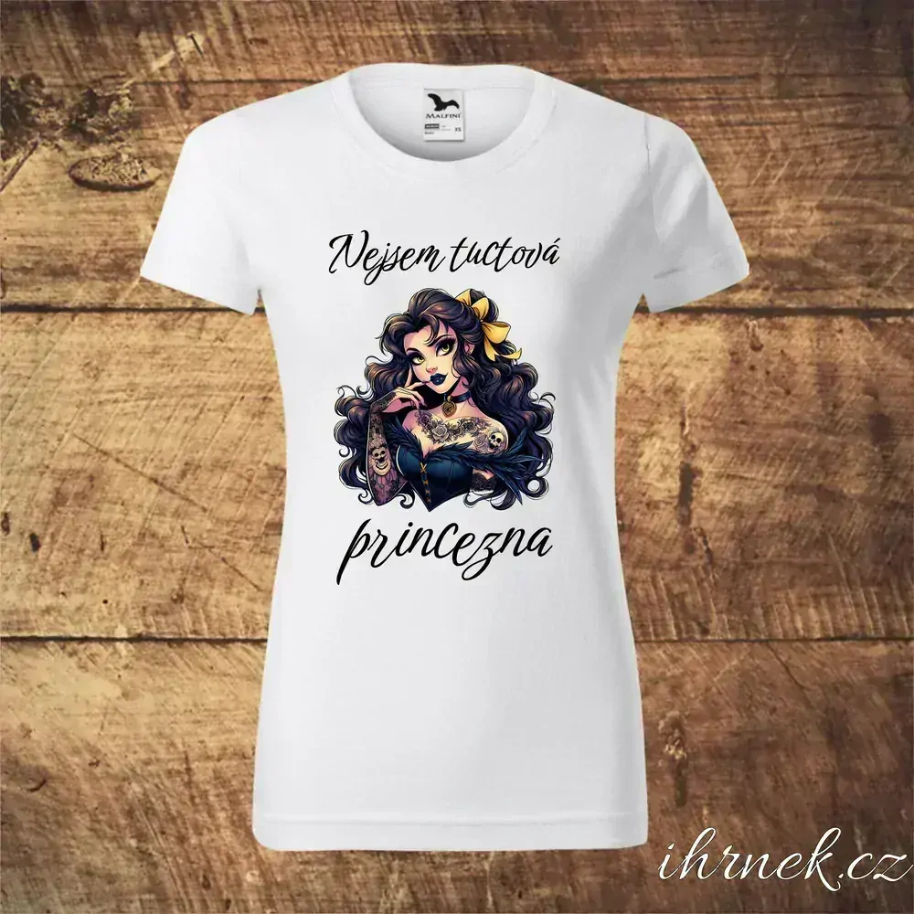 Tričko dámské Nejsem tuctová princezna - Belle - var.3 - XL
