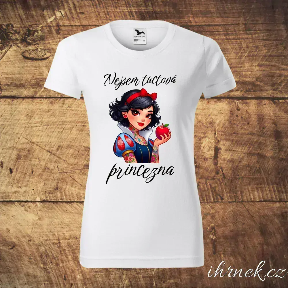 Tričko dámské Nejsem tuctová princezna - Sněhurka - var.1 - XS