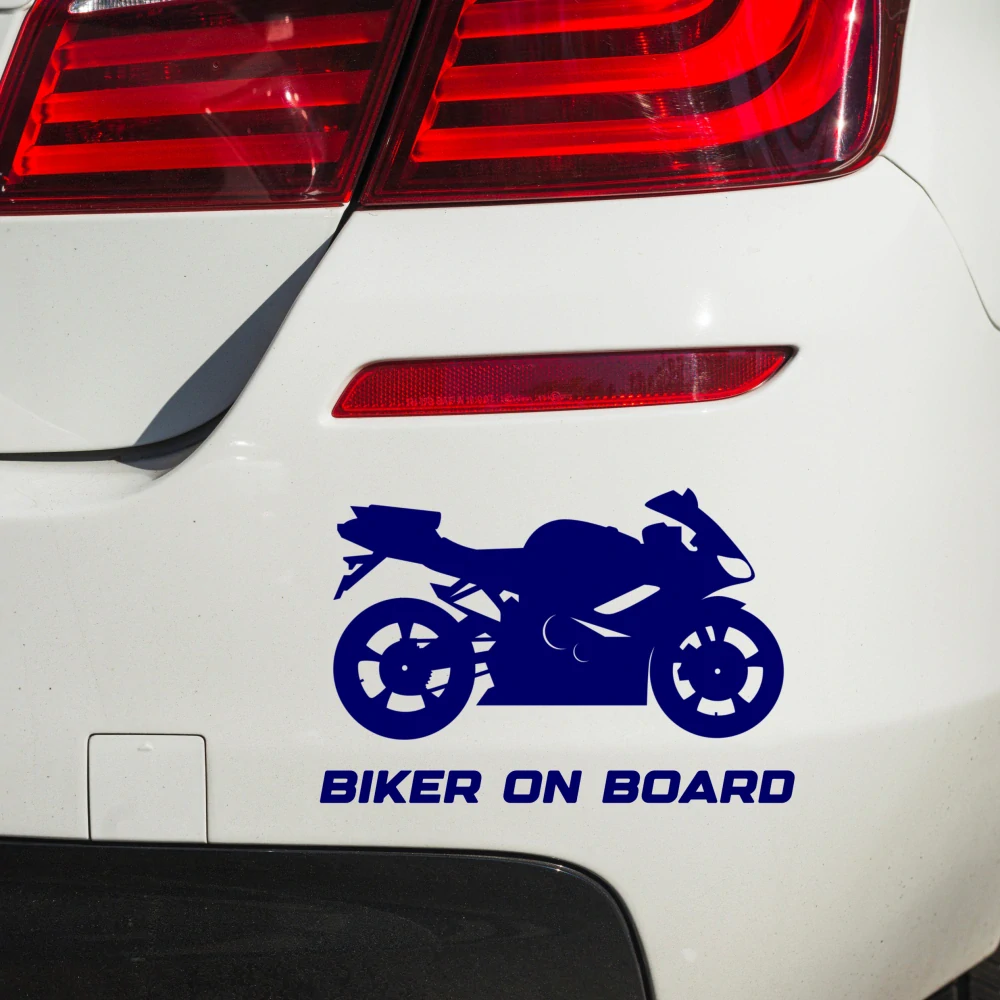Samolepka Biker on board v.2 - více velikostí a barev