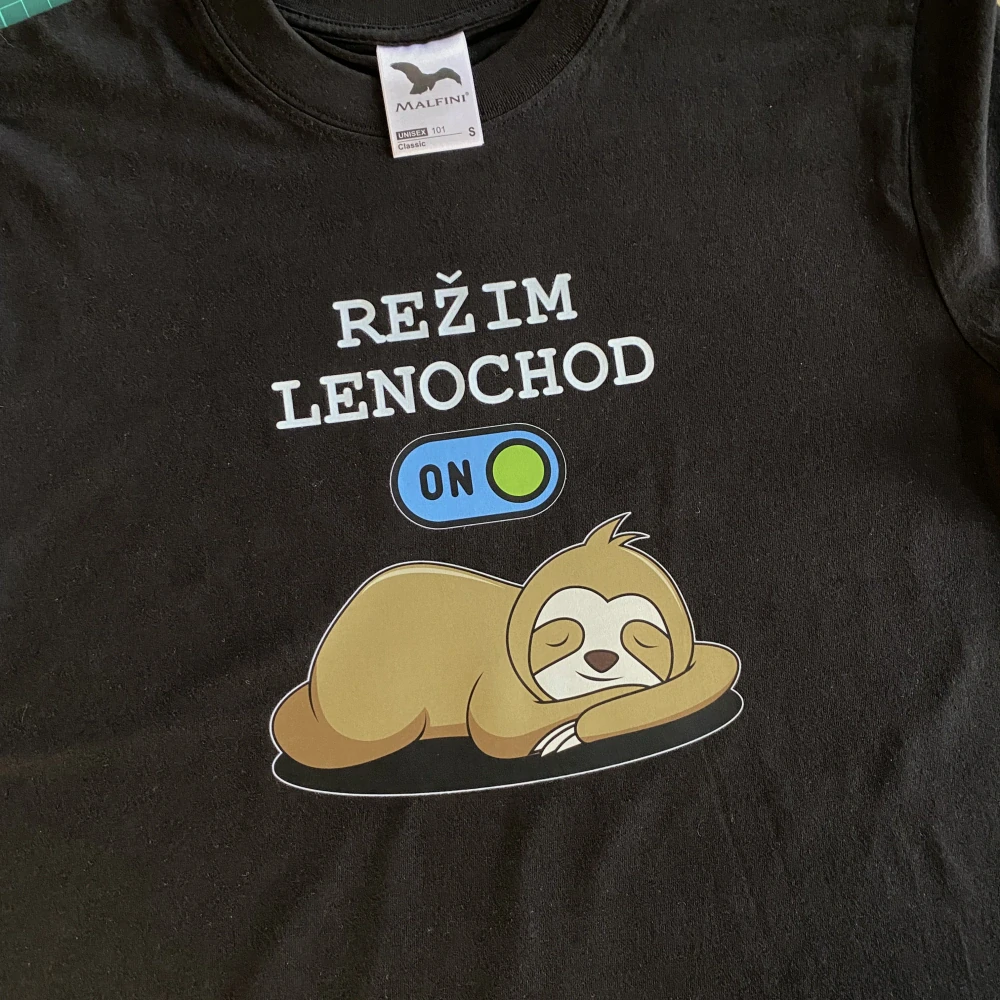 Tričko pánské Režim Lenochod - varianta 1 - bílé - pánské S