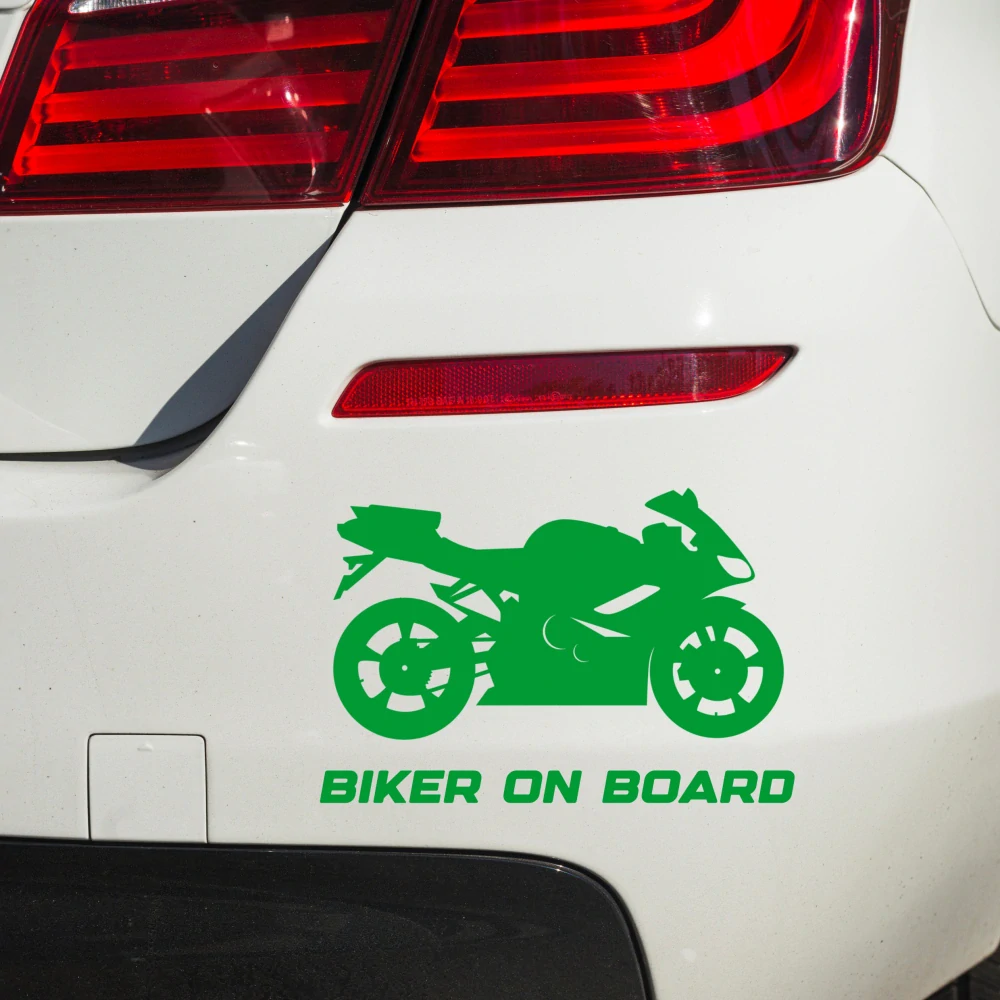 Samolepka Biker on board v.2 - více velikostí a barev
