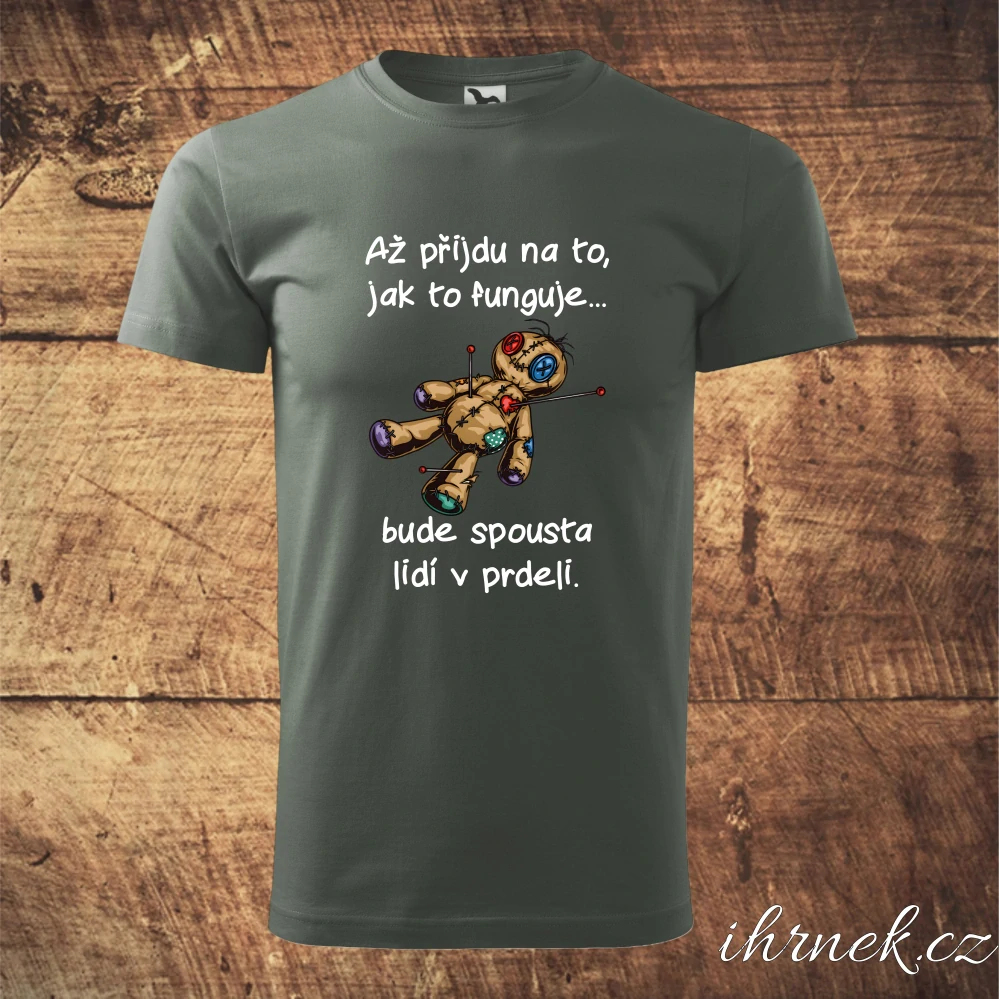 Tričko pánské Až přijdu na to, jak to funguje - bílá - pánské 3XL