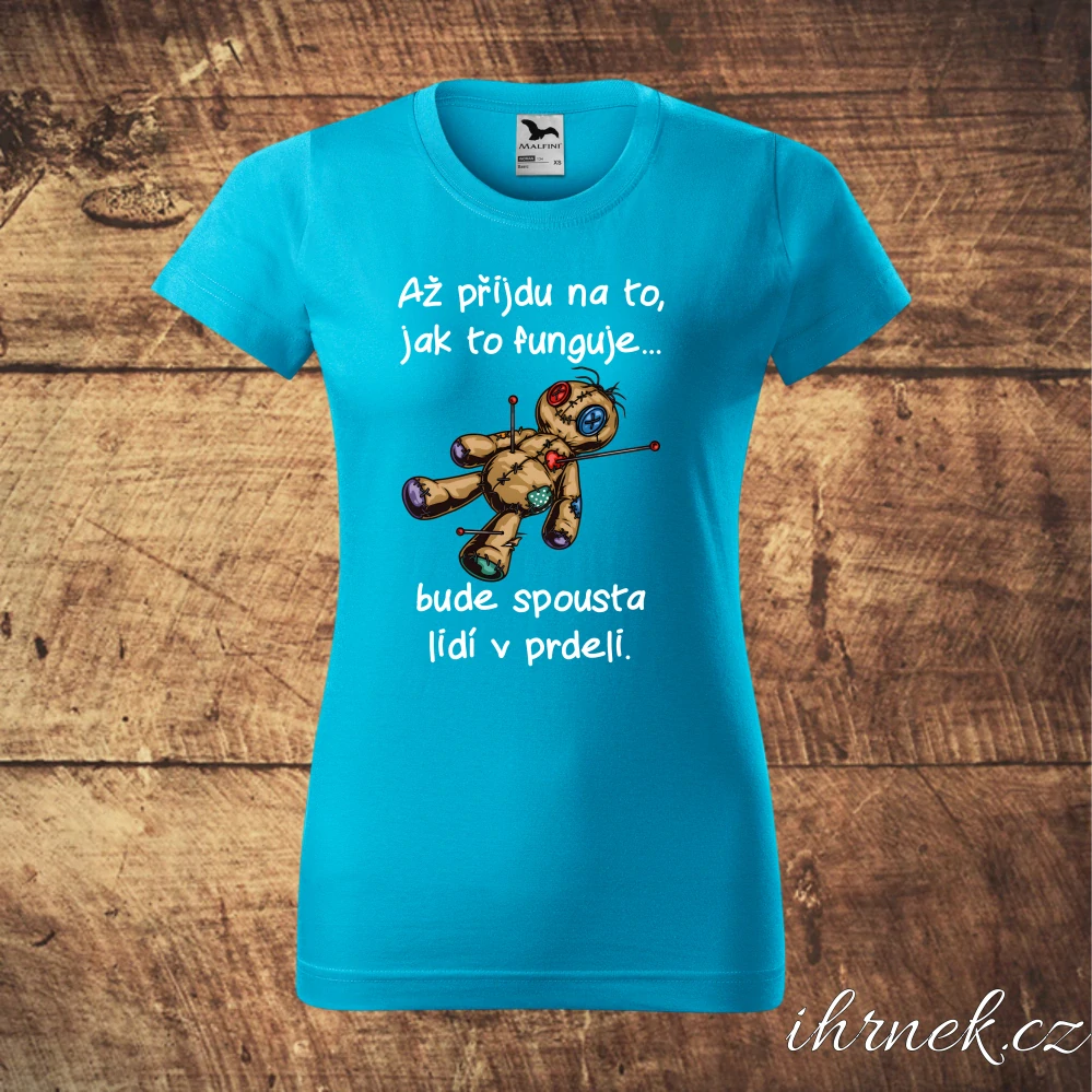 Tričko dámské Až přijdu na to, jak to funguje - černá - dámské 2XL