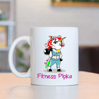 Hrnek Fitness Pipka - jednorožec