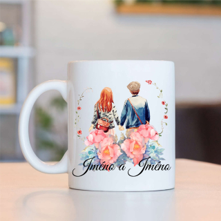 Hrnek Valentýn 02 - Dívka a chlapec - možnost personalizace