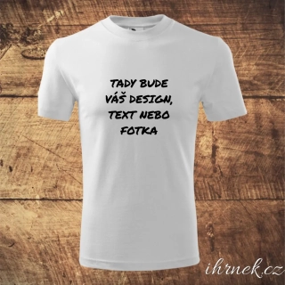 Tričko pánské s vlastním potiskem - bílé