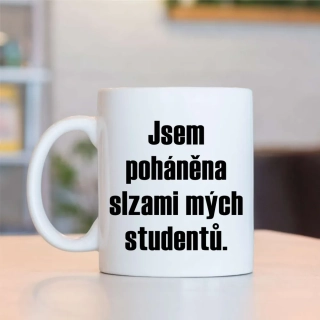Hrnek Jsem poháněna slzami mých studentů