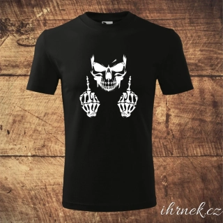 Tričko pánské Skull Fuck Off